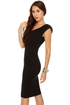 Space Race Midi Black Dress